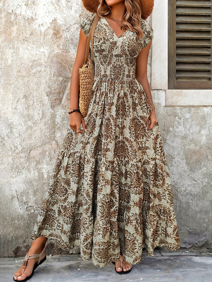 Green Floral Dress