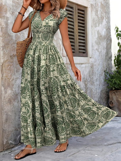 Green Floral Dress