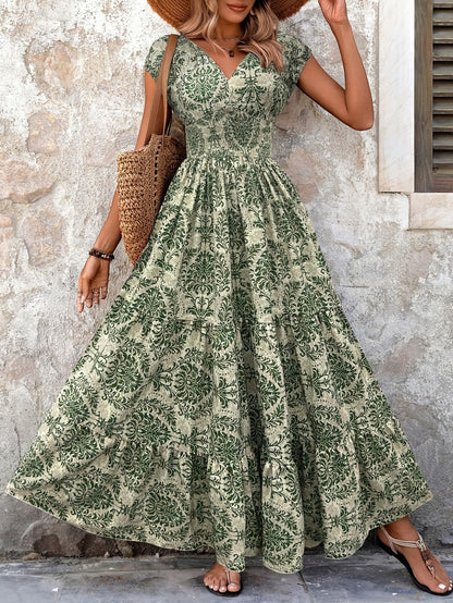 Green Floral Dress