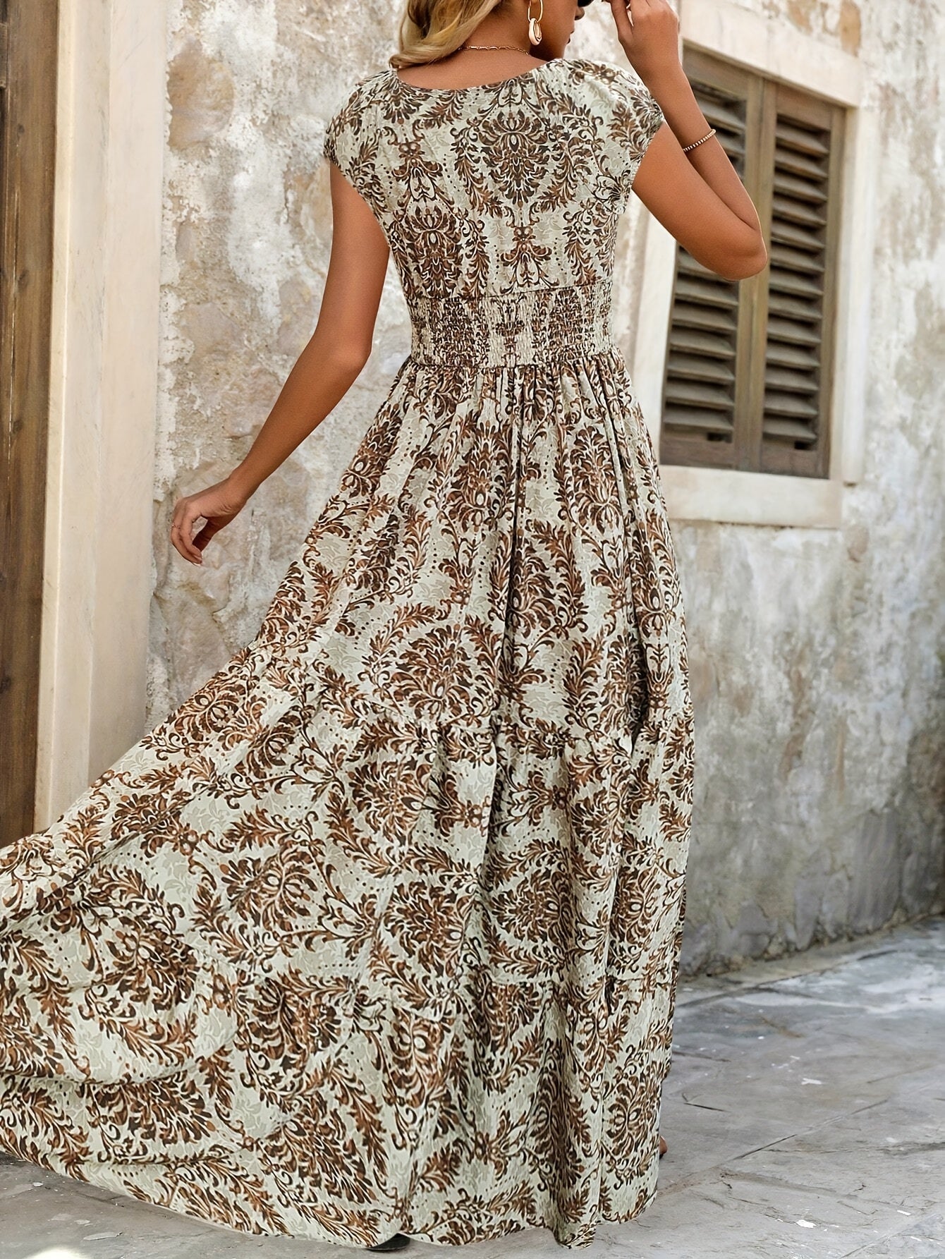 Green Floral Dress