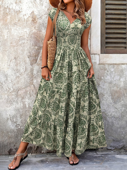 Green Floral Dress