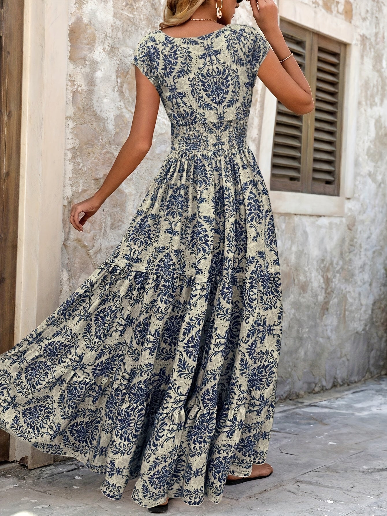 Green Floral Dress