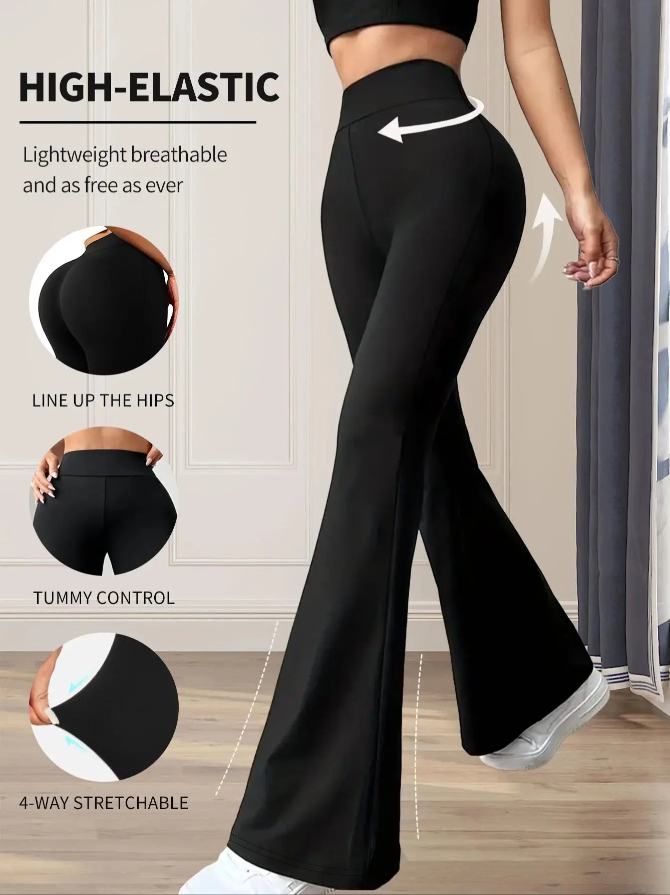 Black high waisted Yoga Pants
