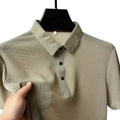 Hollow Short-sleeved Polo Tee Shirt