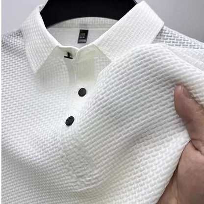 Hollow Short-sleeved Polo Tee Shirt
