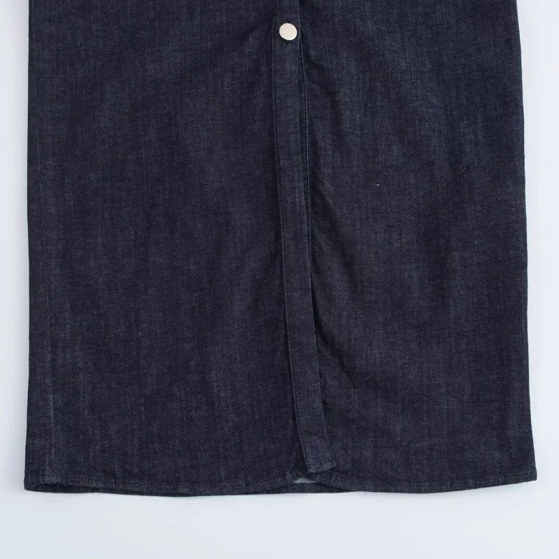 Denim MIDI dress