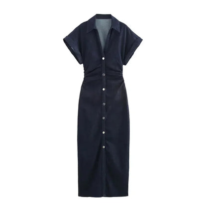 Denim MIDI dress