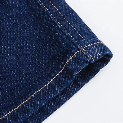 Blue Denim Shirt Woman Short Sleeve Cropped Shirt