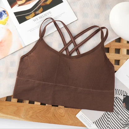 Back Cross Strap Tank Top