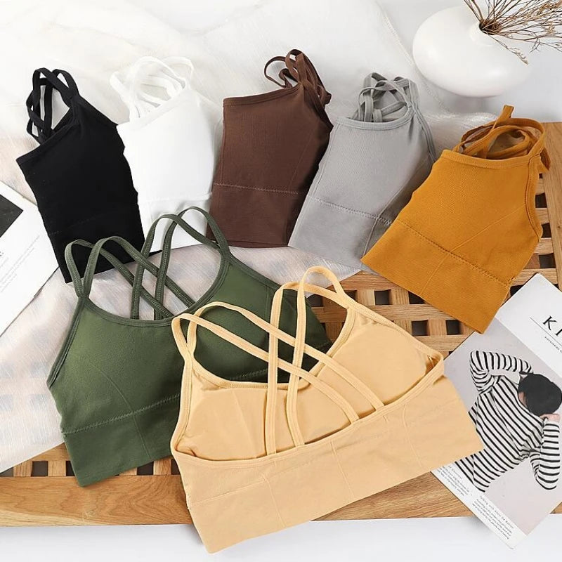 Back Cross Strap Tank Top