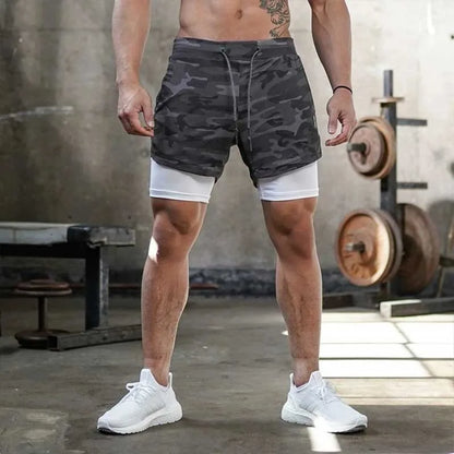 Camo Running Shorts Men