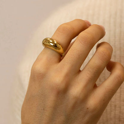 Simple Stainless Steel Rings