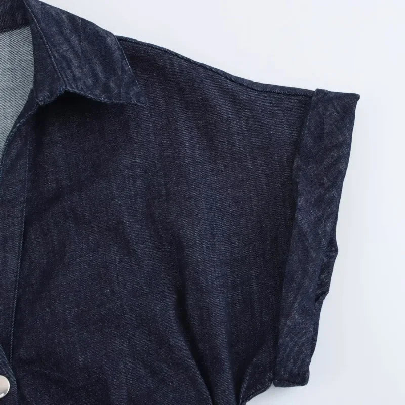 Denim MIDI dress