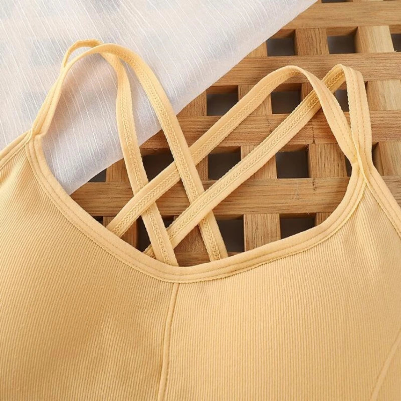 Back Cross Strap Tank Top