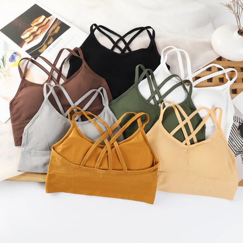 Back Cross Strap Tank Top