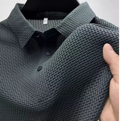Hollow Short-sleeved Polo Tee Shirt