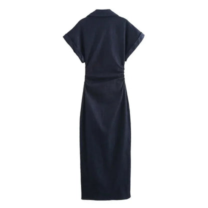 Denim MIDI dress