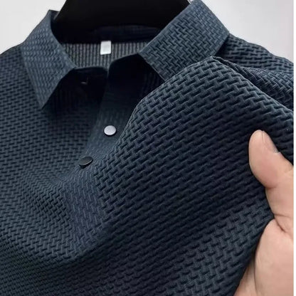 Hollow Short-sleeved Polo Tee Shirt