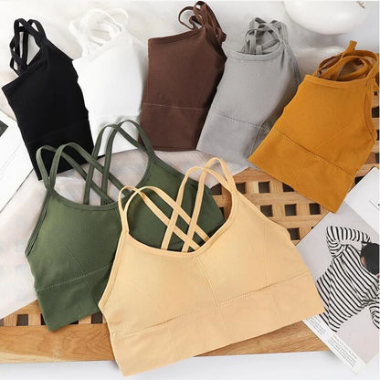 Back Cross Strap Tank Top