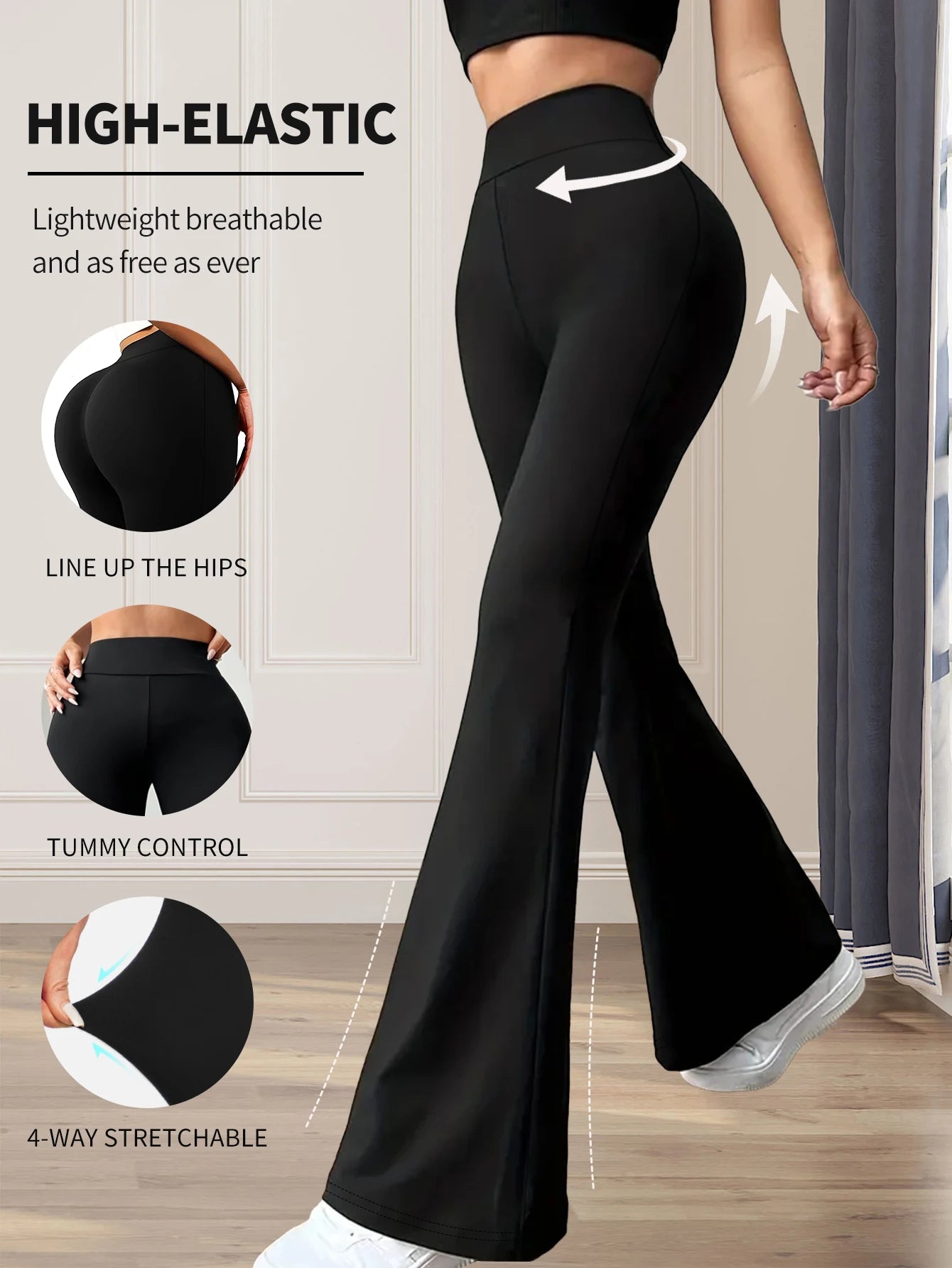 Black high waisted Yoga Pants