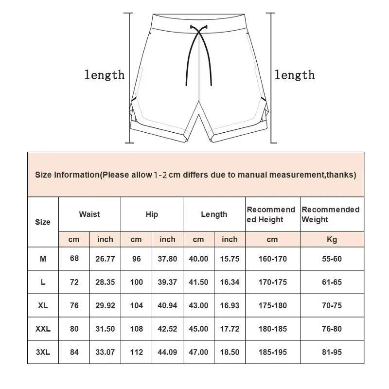 Camo Running Shorts Men