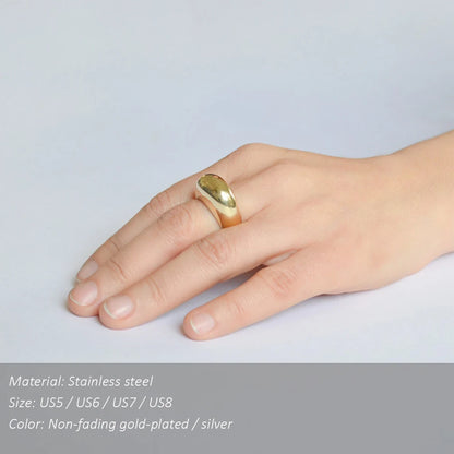 Simple Stainless Steel Rings