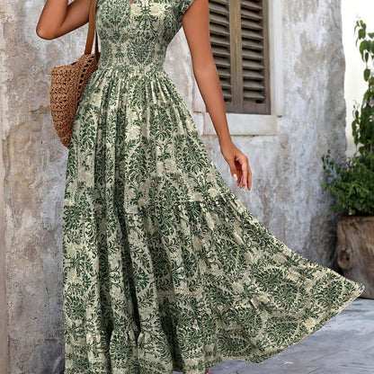 Green Floral Dress